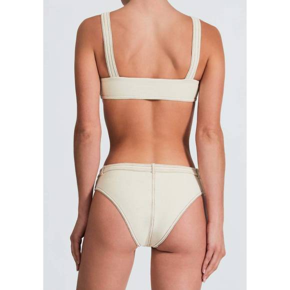 NEW DEVON WINDSOR jade bikini top in cream - Picture 2 of 2